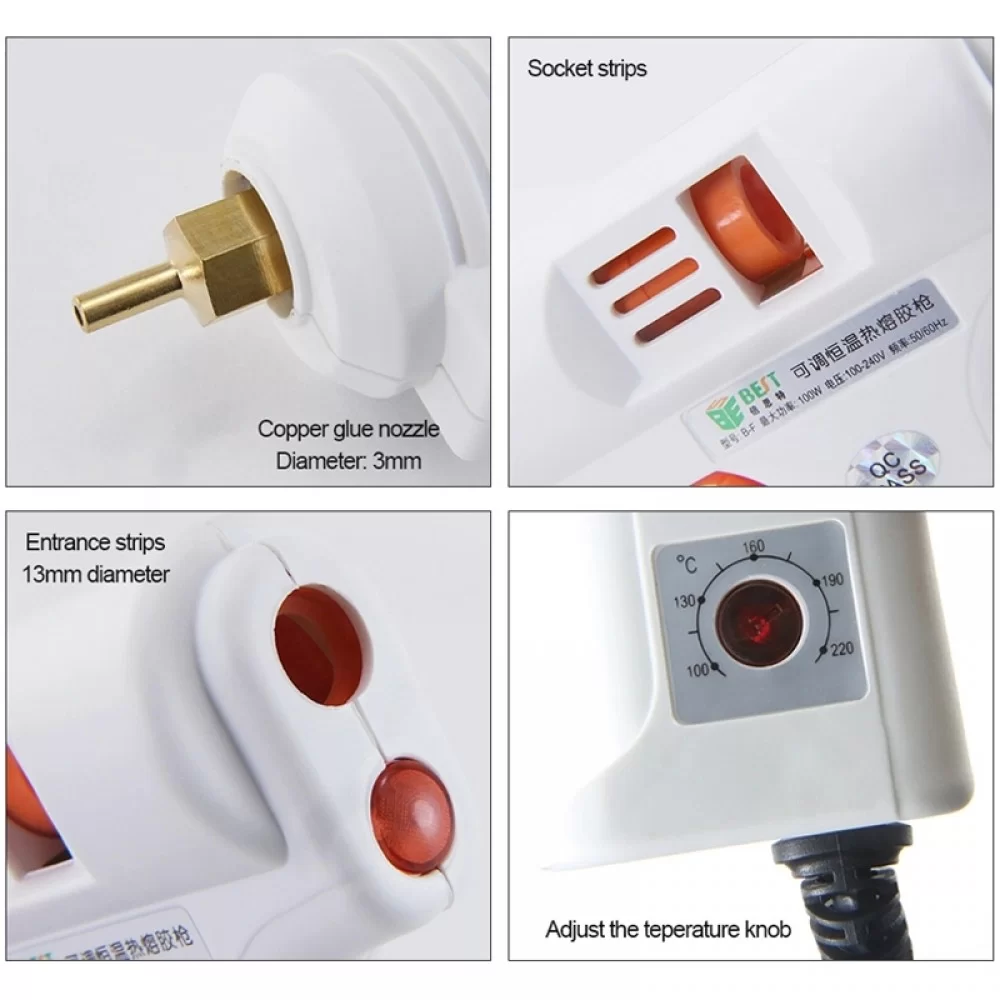 Picture of BEST-B-F 100W Hot Melt Glue Gun Temperature Adjustable